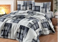 Постельное белье фланель First Choice - Winter Grey (Turkey), полуторный